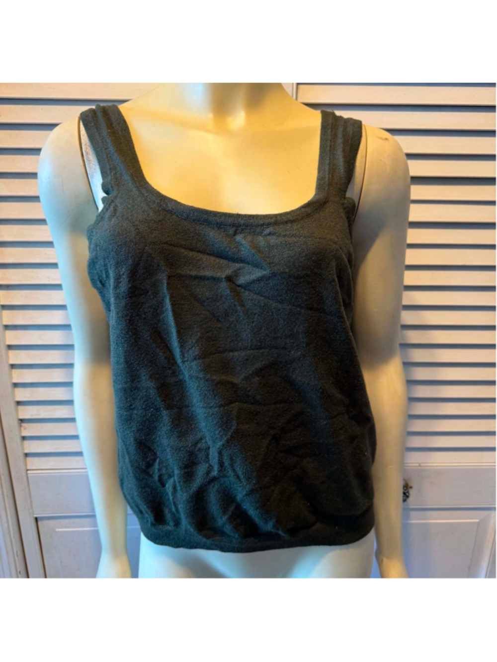 Women's Time and Tru Dark Green Tank Top XL